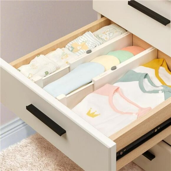 Adjustable Drawer Dividers 8 Pack Expandable Closet Dresser Organizer Set - Picture 6 of 7